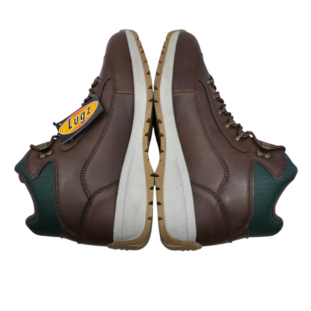 Lugz Rapid Mens Boots Chestnut Brown Hunter Green Mid Top Hiking Shoes Size 9 - Picture 9 of 11